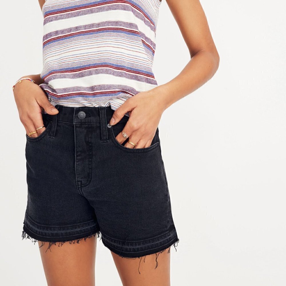 Madewell Women's Size 24 Gray High-Rise Denim Shorts